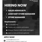 Kuwait Alyasra Fashion is Hiring Following Positions in Jan 2025