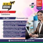 📢 Exciting Aarvi Encon Limited Multiple Engineering Job Openings in Coimbatore 2025