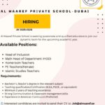 🌟 5 Exciting Al Maaref Private School-Dubai Hiring Opportunities 2025
