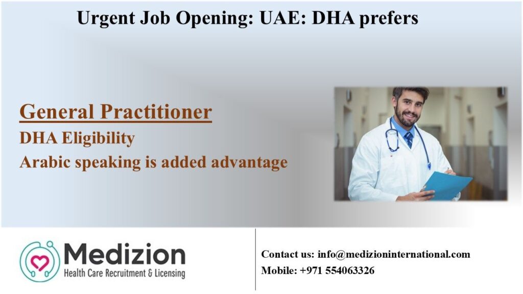 📢 Urgent General Practitioner Jobs in UAE 2025 with DHA Eligibility Required
