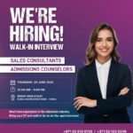 🌟 Regent Middle East Walk-In Interview for Sales and Admission Jobs 2025 – Dubai