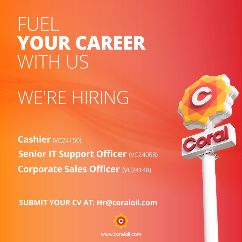 🌟 Fuel Your Future with Coral Oil Company Limited – 2025 Hiring for Cashier, IT & Sales Roles in Beirut