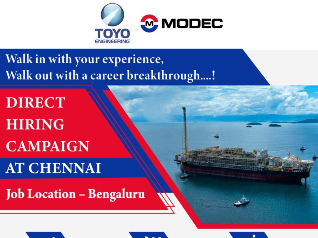 Direct Hiring Campaign Chennai 2025 – Walk in for Rewarding Opportunities at TOYO MODEC | June 21