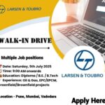 Project Manager Jobs India 2025 – L&T Walk-In Drive for High-Level Roles | 5th July