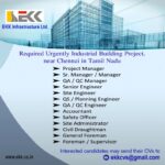 🌆 Industrial Building Project Job Vacancies Near Chennai, Tamil Nadu – EKK Infrastructure Ltd