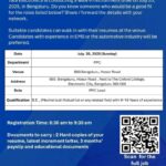 📍 Bengaluru Alert: Walk-in Interview at Tata Electronics – July 20, 2025