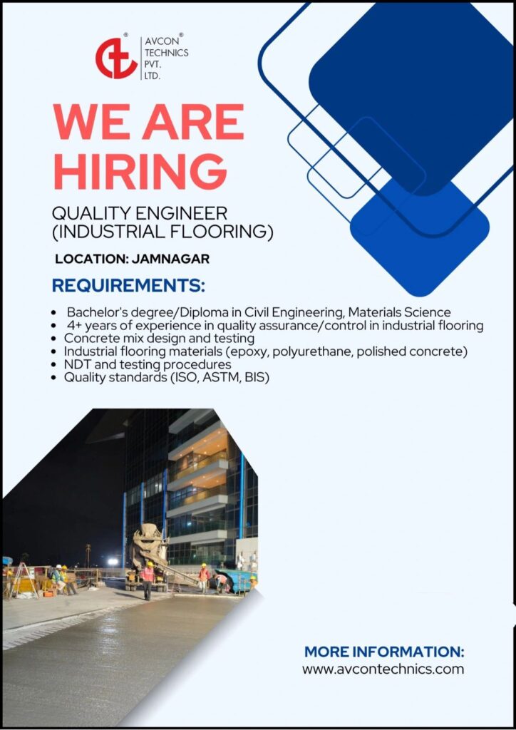 🌟 Career Opportunities at AVCON Technics Pvt. Ltd. in Jamnagar