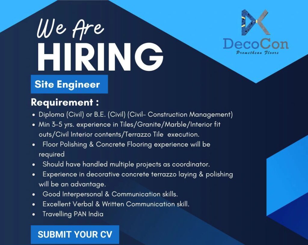 Site Engineer Jobs at DecoCon Promethean