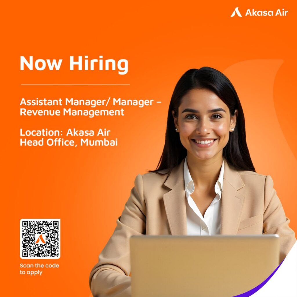 ✅ Akasa Air Mumbai Revenue Management Jobs 2025 | Head Office Hiring Now