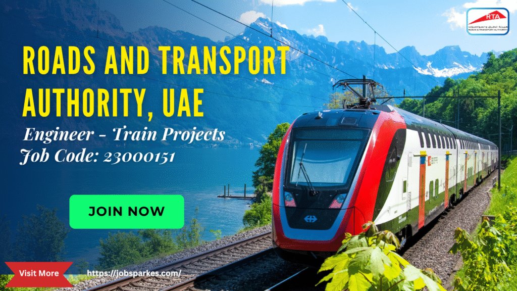 Roads and Transport Authority Engineer - Train Projects Job