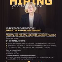 Dubai Woodlem Park School Hiring Following Positions on Jan 2025