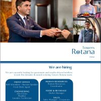 Dubai Towers Rotana Hiring Following Positions Vacancies on Jan 2025