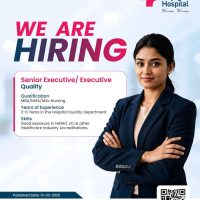 Walk-In Interview for Senior Executive / Executive - Quality | Rajagiri Hospital - March 2025