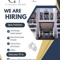 Dubai, UAE C Central Hotel & Resort The Palm is Hiring Following Positions Feb 2025.