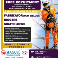 Fabricator (Cum Welder), Riggers, and Scaffolders Jobs in Abu Dhabi – Offshore Project (2025)