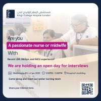Saudi Arabia King's College Hospital London, Jeddah Hiring Walk-in- Interview on 8th Jan 2025.