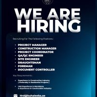 Dubai Buhaleeba Contracting Company Looking for Following Position Hiring Jan 2025
