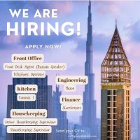 Dubai Gevora Hotel Hiring Following Positions Jan 2025