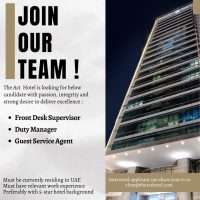 The Act Hotel - Sharjah Looking For Following Positions Jan 2025