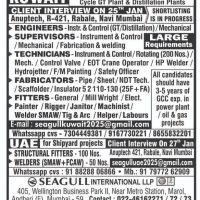 Kuwait Long Term Shut Down For Combined Cycle GT Plant and Distillation Plant Client Interview on 25th Jan 2025 at Anuptech, R-421, Navi Mumbai.
