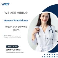Abu Dhabi Western Region, Al Dhafra Wazirustan Medical Center Hiring for General Practitioner (GP) in Jan 2025.